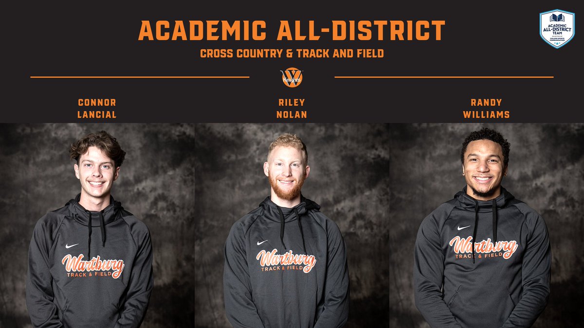 WartburgKnights's tweet photo. Three members of the men's cross country and track &amp; field teams named Academic All-District by College Sports Communicators. https://t.co/yx1o0qWDNZ