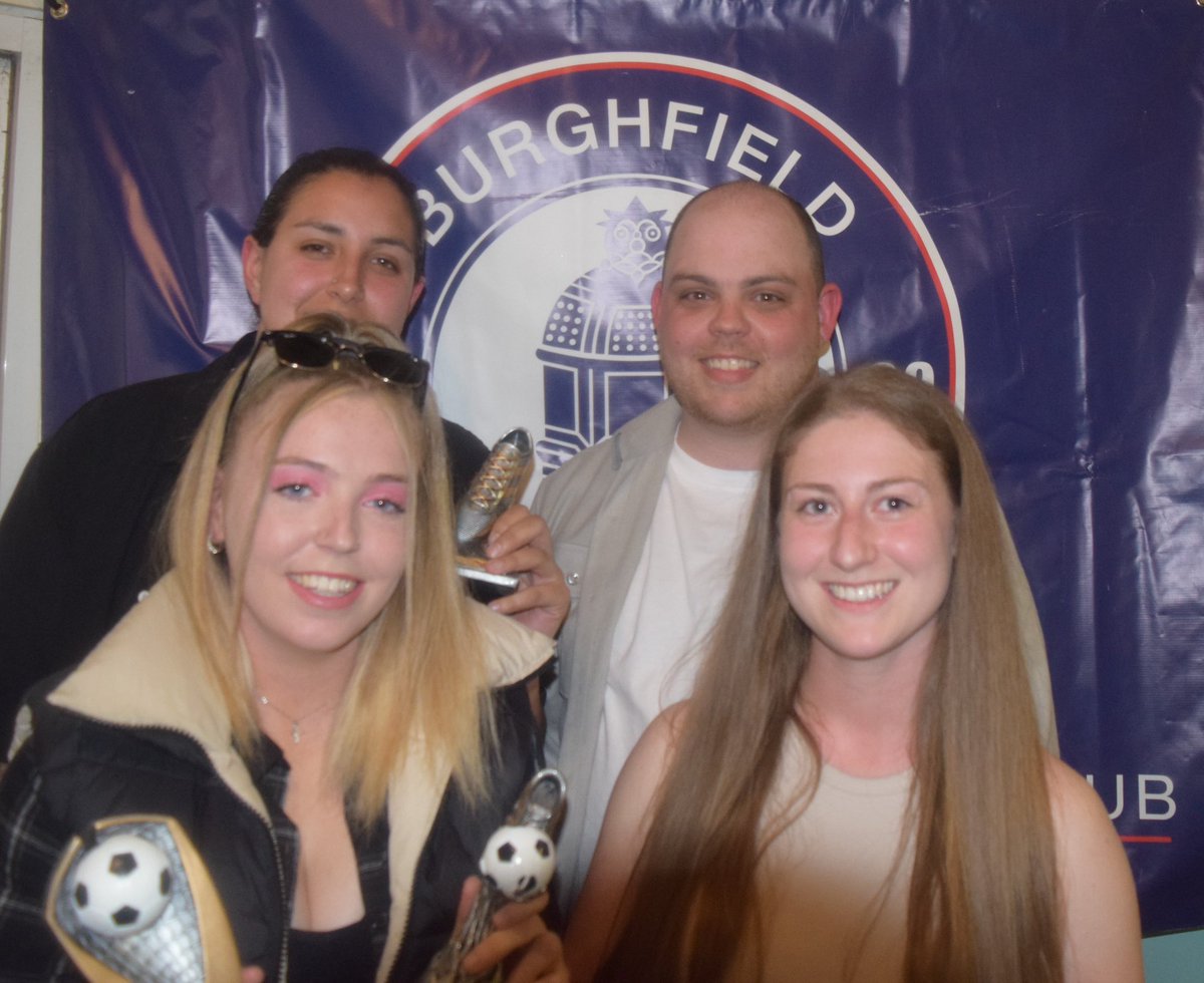 BurghfieldFC's tweet photo. Ladies Firsts:

Players Player: @NLAnderson 
Managers Player: @sophfrost1 
Clubman: @NLAnderson 
Top Goalscorer: @NaomiPaxford https://t.co/EjmGNT0C3L
