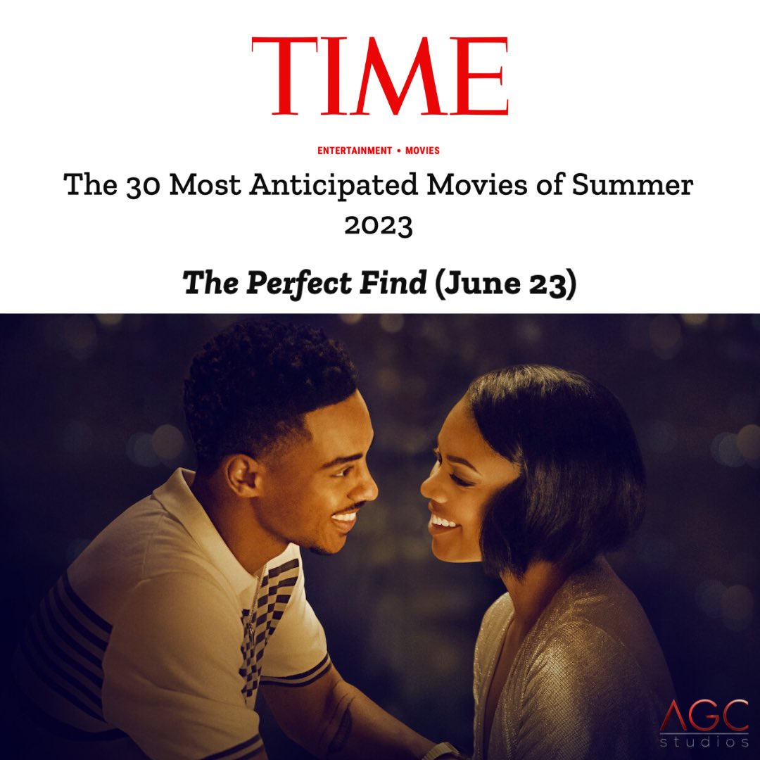 weareAGCstudios's tweet photo. @TIME just called THE PERFECT FIND One of the 'Most Anticipated Movies of Summer 2023!' Check out the fantastic story featuring the exciting upcoming rom-com starring Gabrielle Union & Keith Powers-on Netflix 6/23! #AGCstudios #Netflix #gabunion #keithpowers #Netflix #missnuma https://t.co/MBYTosx46p