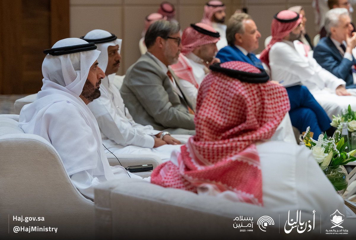 asmashat's tweet photo. As part of the Jusoor initiative from @MoHU_En

We met today the EU Ambassadors, and we had a fruitful discussion about the facilitation provided by the Kingdom to facilitate the Hajj journey for European pilgrims

#Makkah_and_Madinah_Eagerly_Await_You https://t.co/ekIdNyl75P