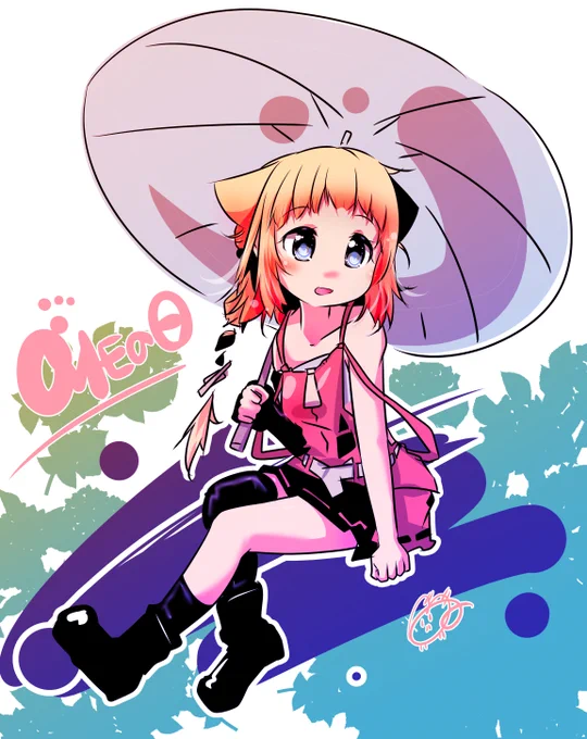 6月は梅雨かなぁ…間に合った? (今年400枚目っぽいです!) #毎月1日はONEちゃんの日 #毎月1日はOИEちゃんの日