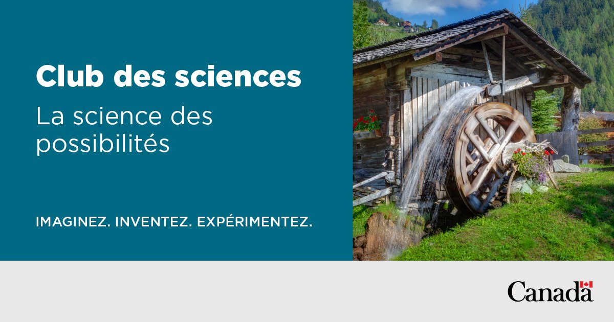 Science canadienne (@sciencecdn) on Twitter photo Tu es membre du #ClubDesSciences? Sais-tu comment on produit de l’électricité à partir d’une roue hydraulique? 🌊
Pour en savoir plus, crée ta propre roue hydraulique avec l’aide d’<a href="/IngeniumFr/">Ingenium - Musées des sciences et de l'innovation</a>: bit.ly/3MKh9em Tu es membre du #ClubDesSciences? Sais-tu comment on produit de l’électricité à partir d’une roue hydraulique? 🌊
Pour en savoir plus, crée ta propre roue hydraulique avec l’aide d’<a href="/IngeniumFr/">Ingenium - Musées des sciences et de l'innovation</a>: bit.ly/3MKh9em