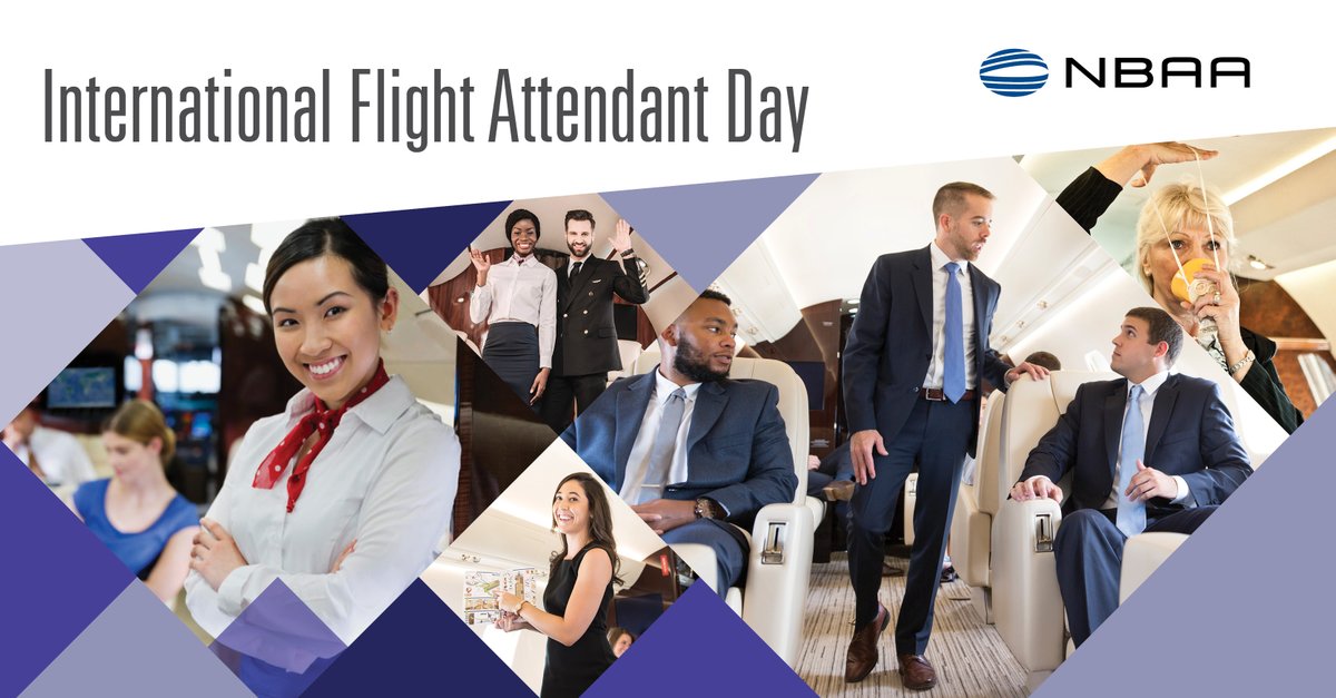 Happy International Flight Attendant Day! Thank you to the incredible cabin crews who keep us safe in the skies. #BizAv