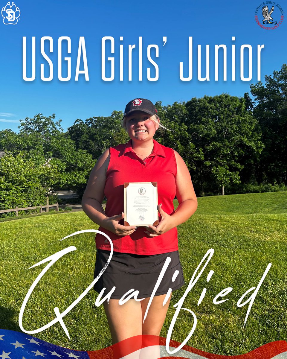 Congratulations to incoming Freshman, Ella Greenberg, for qualifying for the USGA Girls Junior!

#WeAreSouthDakota x #GoYotes 🐾