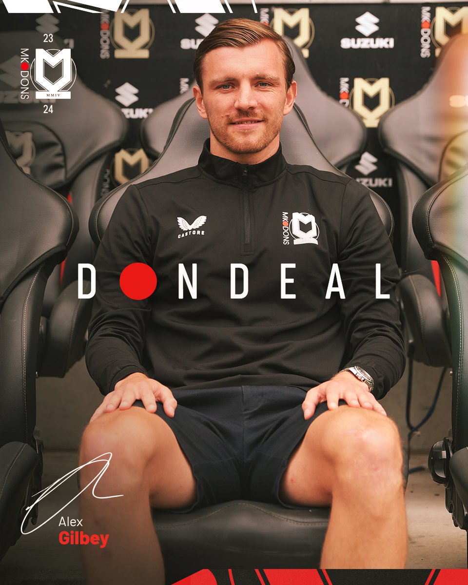 MKDonsFC's tweet image. Alex Gilbey is a Don ✍️

#MKDons have agreed a deal to sign Alex Gilbey, reuniting with their two-time Player of the Year winner 🤝

#DonDeal