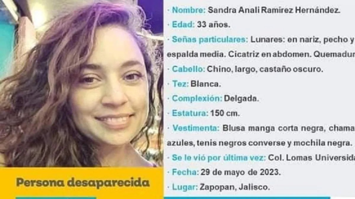 📍Sandra Anali, desapareció el 29 de Mayo, fue vista por última vez cuando iba camino a su trabajo a las 8:30am. Anali y su hermana iban juntas, y se separaron en el puente peatonal de la av Vallarta en GDL. Sus familiares iniciaron su propio plan de búsqueda y manifestaciones +