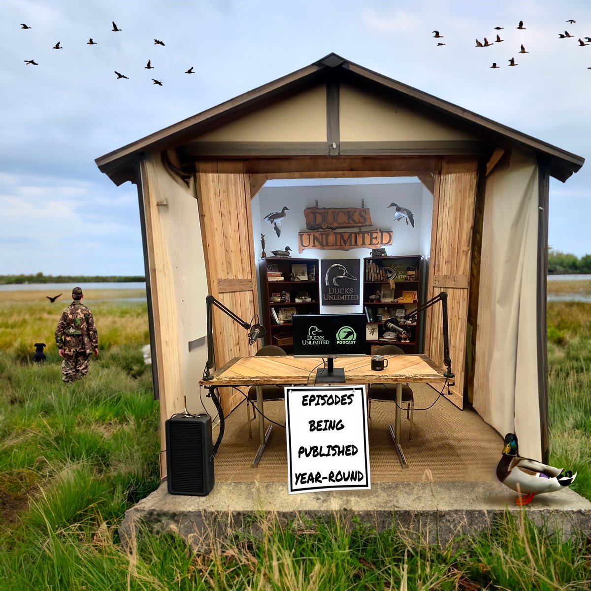 AI-powered image generators are powerful tools... But we aren’t sure how we feel about this podcast promo image. 

Anywho, the #DUPodcast is now in its Year-Round Era. Tune in to the only podcast about all things waterfowl & wetlands conservation twice a week, every week. Listen…