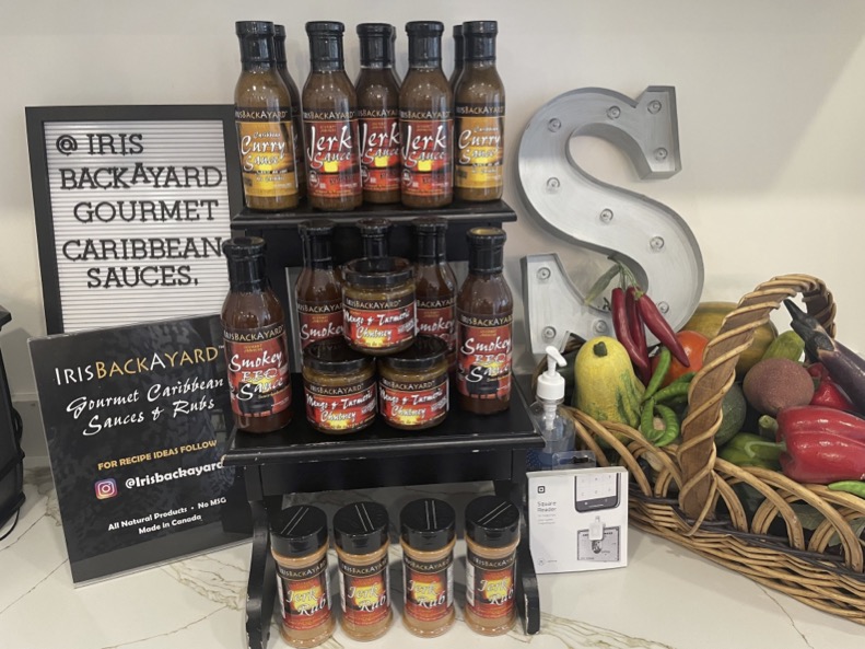 ** POP UP VENDOR **
Iris Backayard returns Sat, June 3rd, from 9AM to 12PM!

Stock up on their gourmet Caribbean Sauces &amp; Dry Rubs. All their products are Ontario made from natural ingredients free of artificial preservatives, additives and colourings!