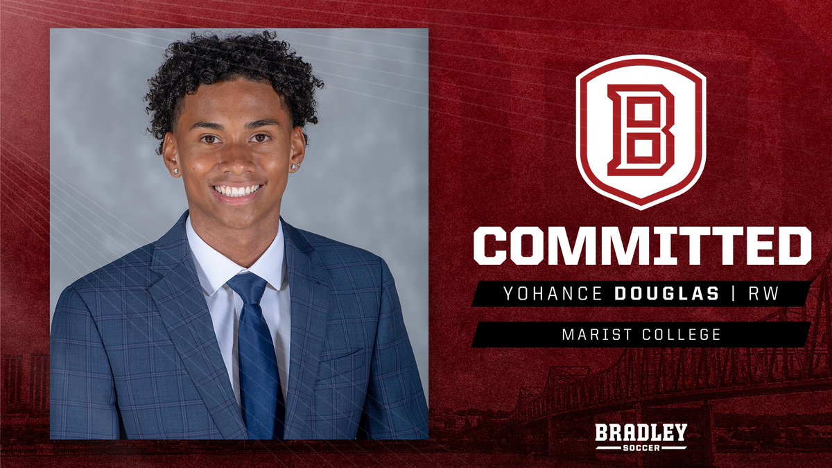 BradleySoccer's tweet photo. Our next student-athlete is Yohance Douglas. He is a RW from Marist College who has also spent time on the Guyana U-20 National Team!  

Welcome to the Hilltop Yohance! 
Read More ➡️ https://t.co/Pqpdqxcd15 https://t.co/SUQeYM6vY8