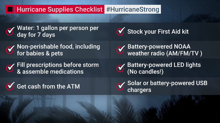 Get prepared BEFORE the storm!

When a hurricane is on the horizon, don't cause yourself added stress by having to run to the store. Hurricane season officially kicks off TOMORROW. Go ahead and stock up now:
