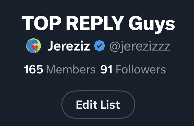 We are official 165 members in my twitter list.

I created this list so i can engage with the TOP REPLY GUYS on Twitter 📝

Did i miss someone? 👇