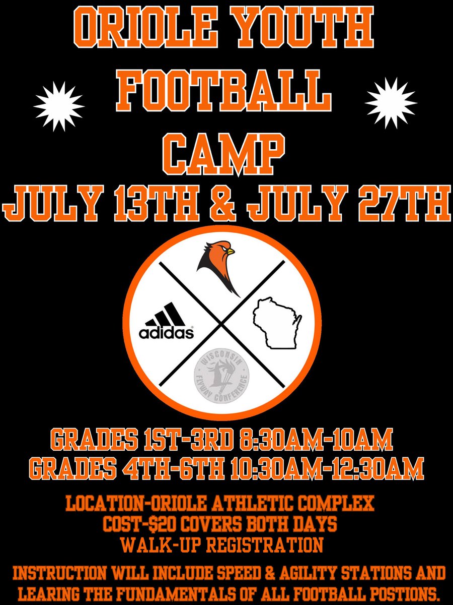We can’t wait to work with the future Orioles at youth camp this summer!! All kids are welcome to attend! #FutureOrioles
