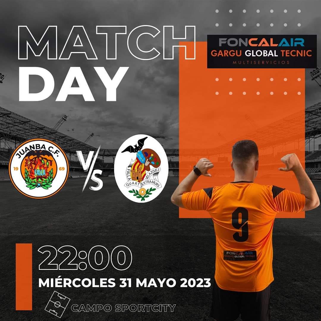 FallaLaJuanBa's tweet photo. Hoy juega #LaJuanba ⚽️🧡!!

😜👉🏽 Partido amistoso contra @FallaQuartExVel antes de empezar la liga de @JCF_Valencia la siguiente semana.

VAMOS EQUIPO 🟠⚫️!! https://t.co/9Y5eSOOPdS