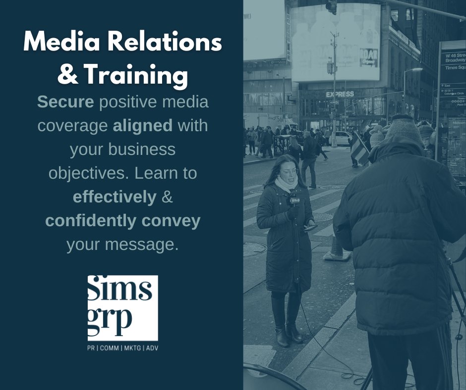 TheSimsGrp's tweet photo. 📢 Sims Grp will help you secure positive media coverage aligned with your business objectives. 🎯 Our team will guide you in conveying your message effectively and confidently. Let's unlock the power of media relations &amp; training. https://t.co/rNQet4vTJN
.
.
#MediaRelations https://t.co/PthJKWDySn