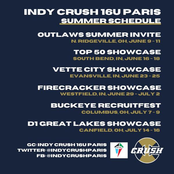 Summer schedule drop... let's go!! 🥎🤘#crushinit