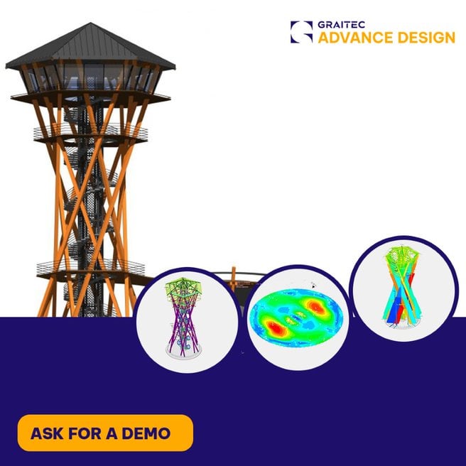 Soaring at 34 meters tall, the hexagonal Kiczera Tower is a structural timber spectacular. Interested in finding out what the same Advance Design climatic loads generator tool could help you accomplish? Start your free trial today: bit.ly/3LsPDBr

#AdvanceDesign #Graitec