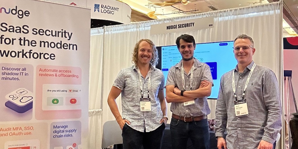 nudge_security's tweet image. Attending #Identiverse this week? If so, stop by to meet our team and learn how we can help you manage SaaS security at scale.

#saassecurity #iam #shadowit