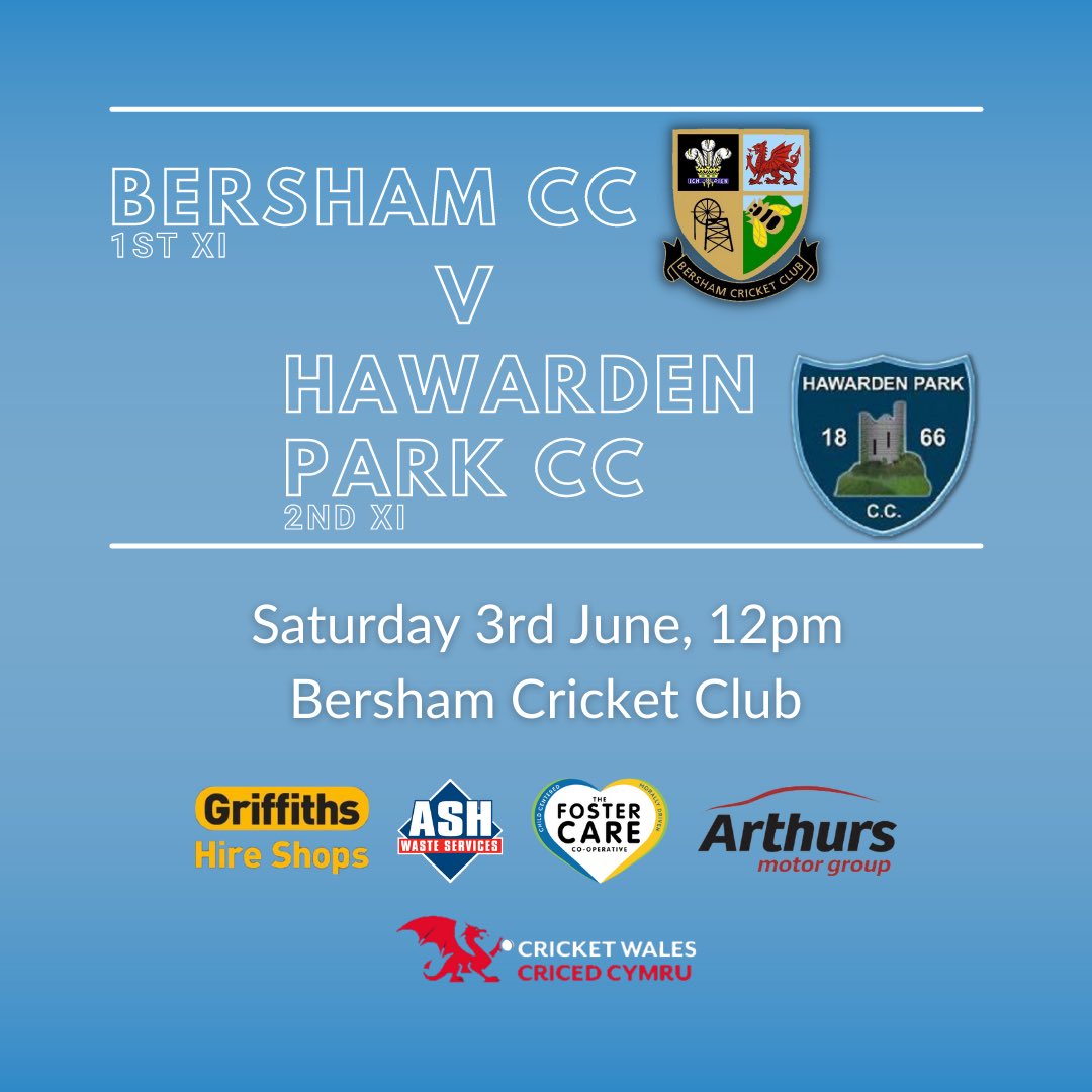 First team back at home this Saturday as they welcome @HawardenParkCC 🏏🏏