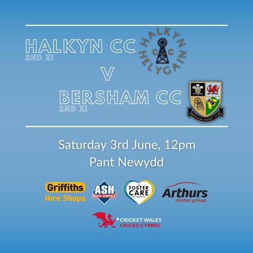 Second team are back after not having a fixture last week they travel up the A55 to @HalkynCC 🏏🏏