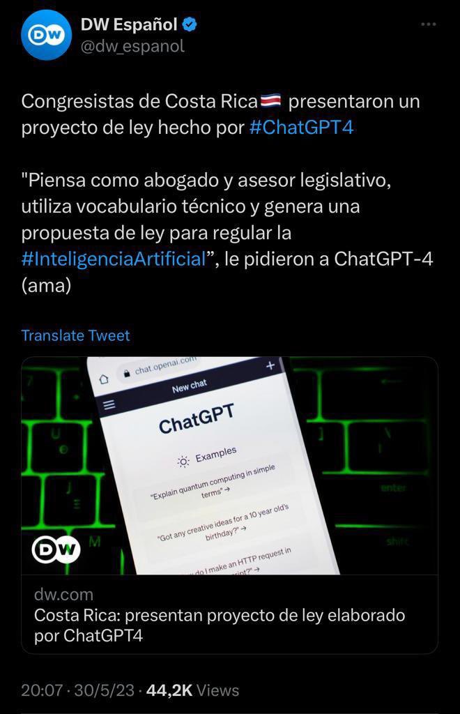 ManraidMG's tweet image. O sea, podríamos reemplazar a todos los politicos por ChatGPT, sin mayor problema…