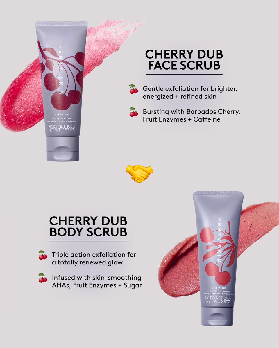 Rough, uneven skin ain't it 💯 Get smoother and brighter all over with this bursting cherry packed pair 🍒✨
