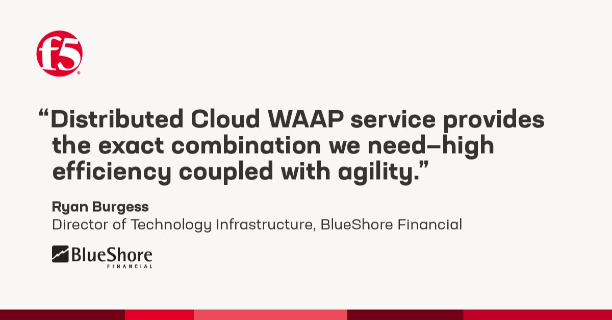At F5, we’re #AForceFor securing architectures of every shape and size, because your customers want you to focus on their finances, not on your infrastructure.  bit.ly/45DAmHm