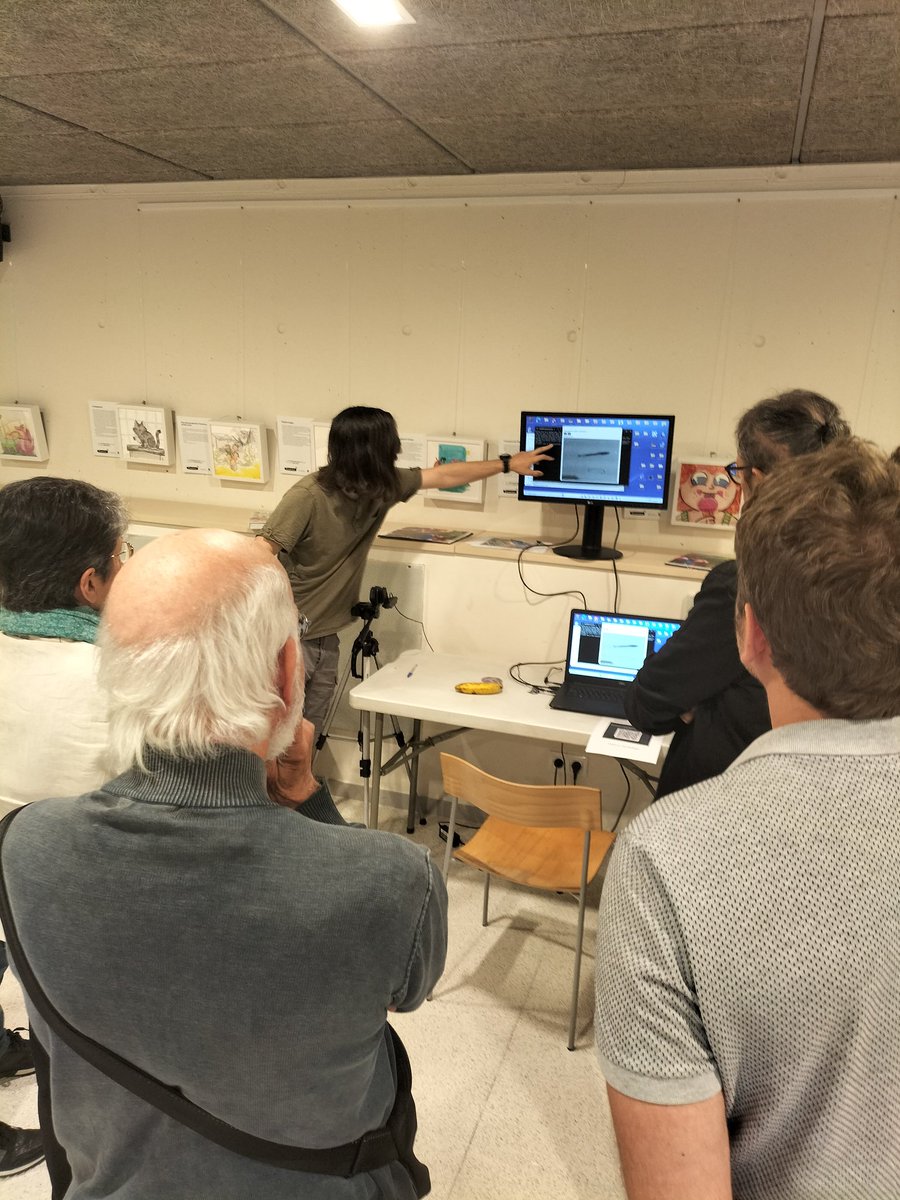 CVC_UAB's tweet photo. A continuació, provem diverses demostracions tecnològica i jocs visuals per entendre i experimentar amb els conceptes explicats per @alviur 🕹️

➡️Amb Richard Segovia, Albert Romero i @Laura_MartMon #CVCpeople

#ExperimentAI https://t.co/gAZSmjx2gI