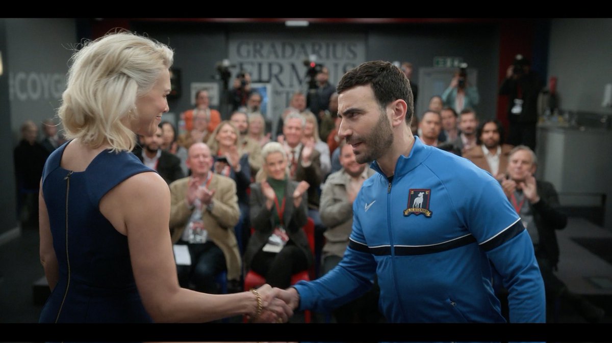 nataliefisher's tweet photo. "He's the one, coach."

The greatest ending I could think of for one of the most inimitable characters in modern TV history. I wanted both of these things so much for him. If Ted is Mary Poppins, Roy is Mr Banks. @brettgoldstein you made magic and Roy Kent will endure forever. https://t.co/1wMZhcnBKI
