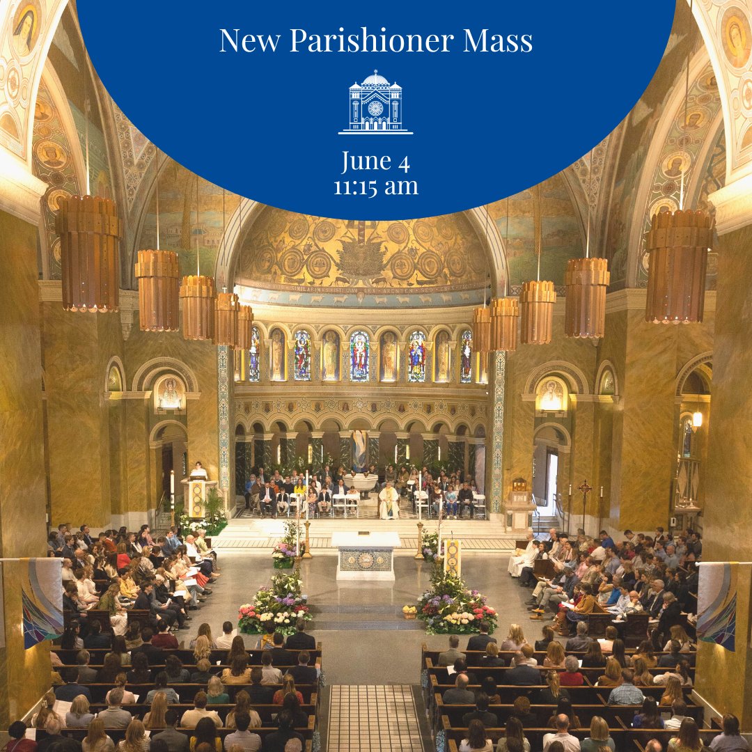 Are you new to Saint Clement? Join us Sunday, June 4 at 11:15 am for our next New Parishioner Mass! Register for this Mass at ow.ly/AKrN50KtBpS so we can connect with you. #newmembermass #saintclementparish