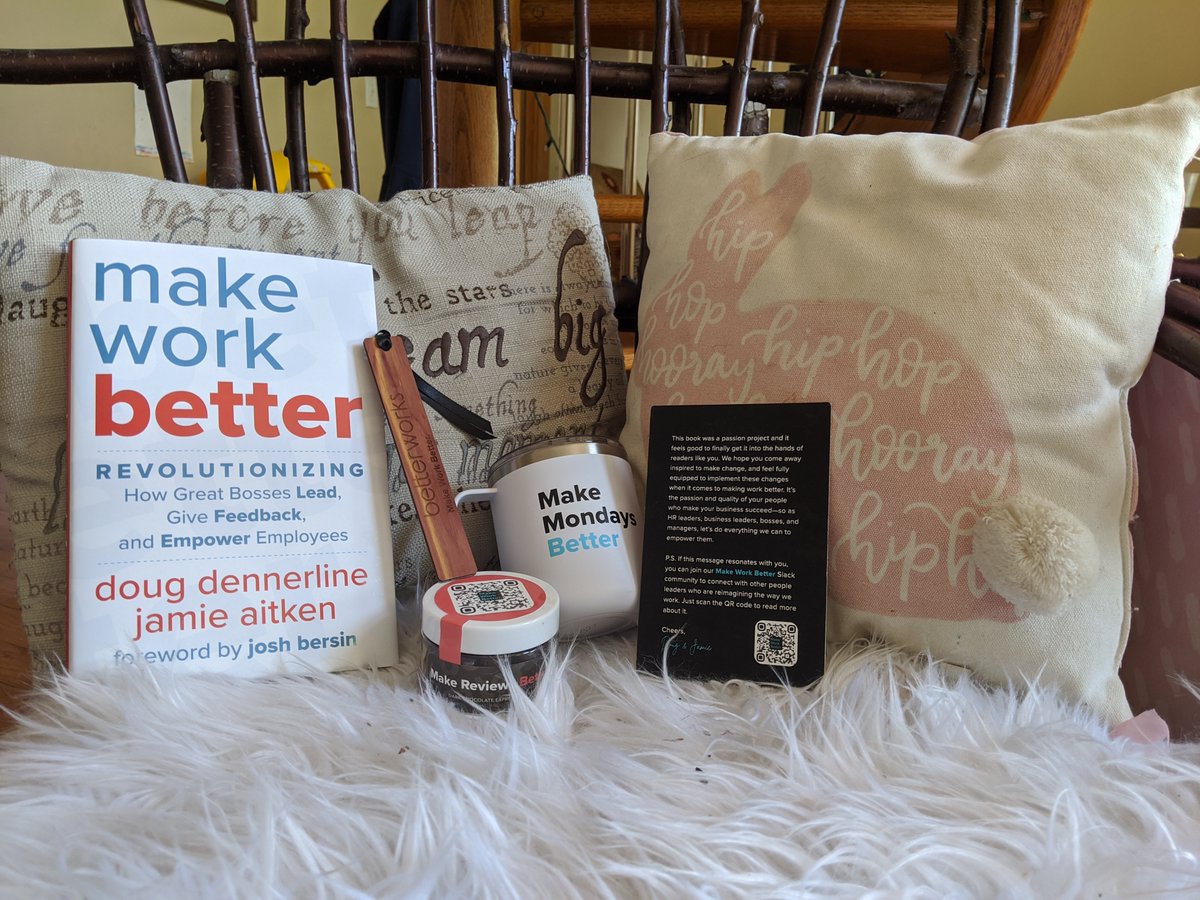 Thank you for sending me all of this, @Betterworks. I cannot wait to discuss their book #MakeWorkBetter with @dougdennerline + Jamie Aitken, on the #HRTechChat video #podcast. #HRtransformation #performancemanagement #HR #HCM