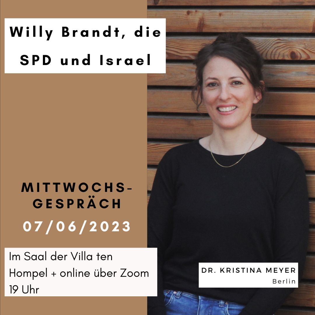 Bundeskanzler-Willy-Brandt-Stiftung (@bwbstiftung) on Twitter photo Morgen: „#WillyBrandt, die #SPD und #Israel“ – ein Vortrag von <a href="/KristinaMeyer78/">Kristina Meyer</a> in der Villa <a href="/ten_hompel/">Geschichtsort Villa ten Hompel</a> in #Munster sowie über #Zoom. Um 19 Uhr geht's los!
👉stadt-muenster.de/villa-ten-homp… Morgen: „#WillyBrandt, die #SPD und #Israel“ – ein Vortrag von <a href="/KristinaMeyer78/">Kristina Meyer</a> in der Villa <a href="/ten_hompel/">Geschichtsort Villa ten Hompel</a> in #Munster sowie über #Zoom. Um 19 Uhr geht's los!
👉stadt-muenster.de/villa-ten-homp…