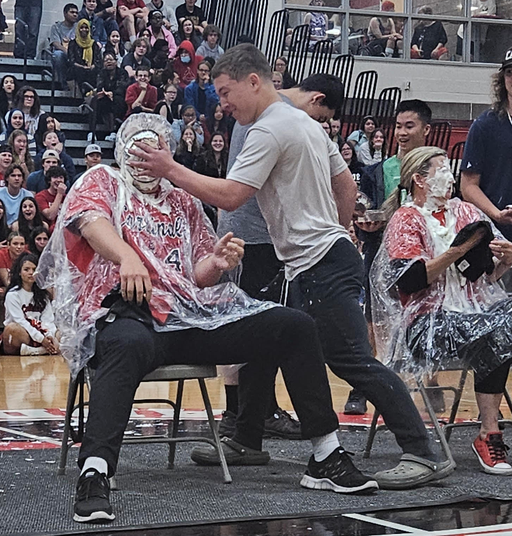 Some Cardinal Nation Pepfest Fun! @Card_NationCR 

S/O to Coach Carver and Cam Ross for participating! 
#WeAreCR