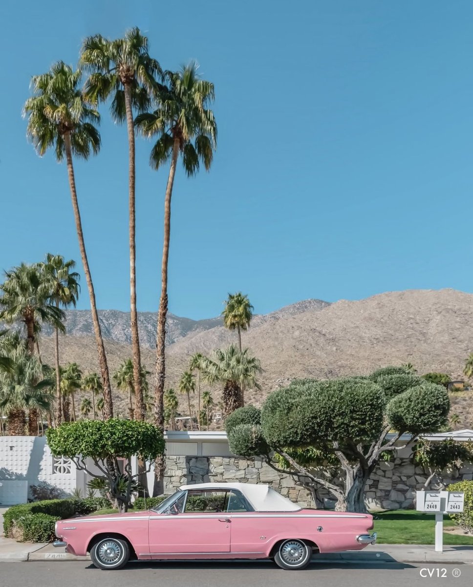 PalmSpringsMOD's tweet photo. 1964 Dodge Dart GT Convertible in Palm Springs photographed by @carlv12. Catch his work at our Fall Show! https://t.co/XRJ2j4tyEZ