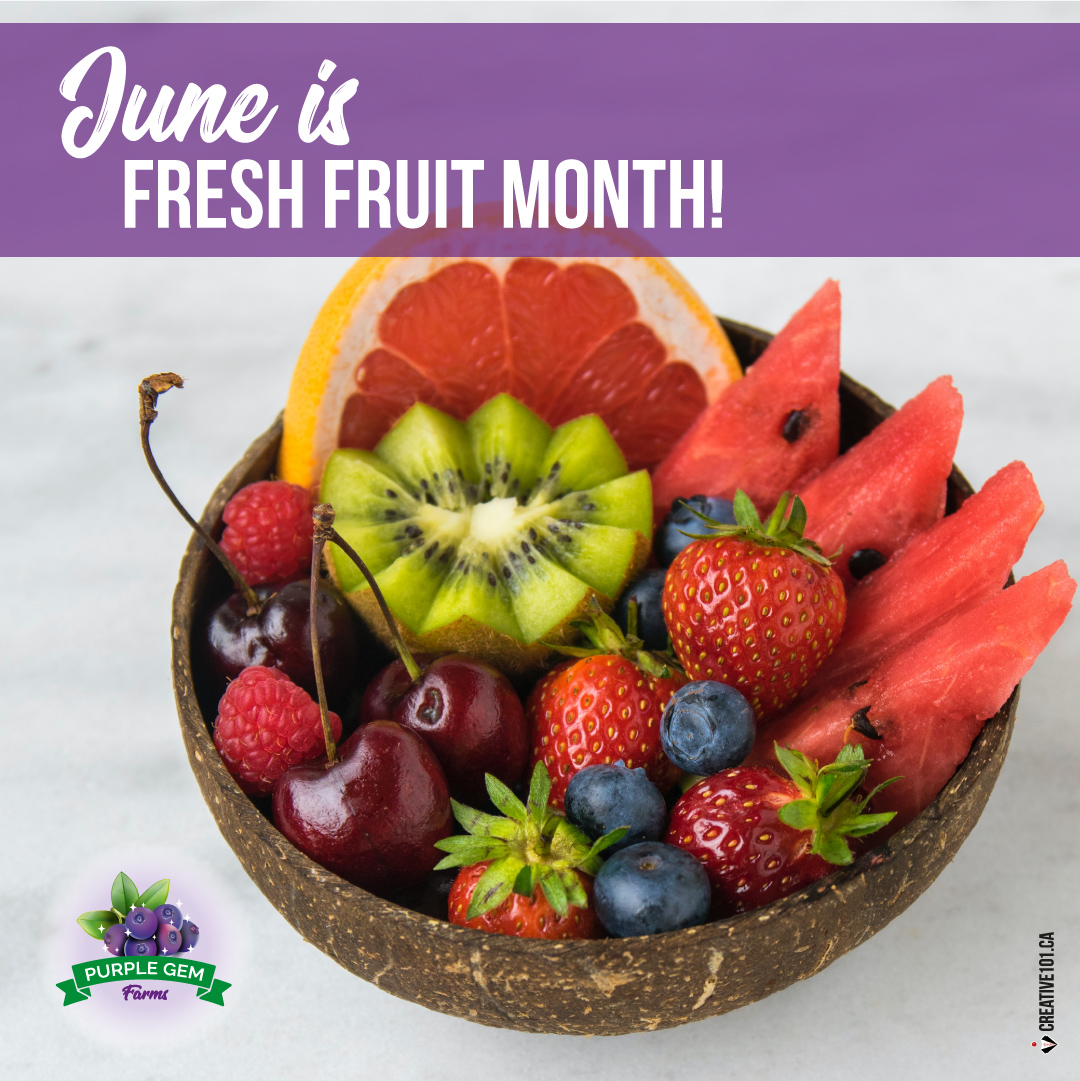 June is #FreshFruitMonth!
Make sure you add some Saskatoon Berries to your meal plans. 😄💜

Visit our website to order some today! purplegem.ca/order

#SaskatoonBerries #LeducBusiness #BerriesForRestaurants #BerriesForBakeries #BerriesRetail #BerryJuice #NaturesLittleGem