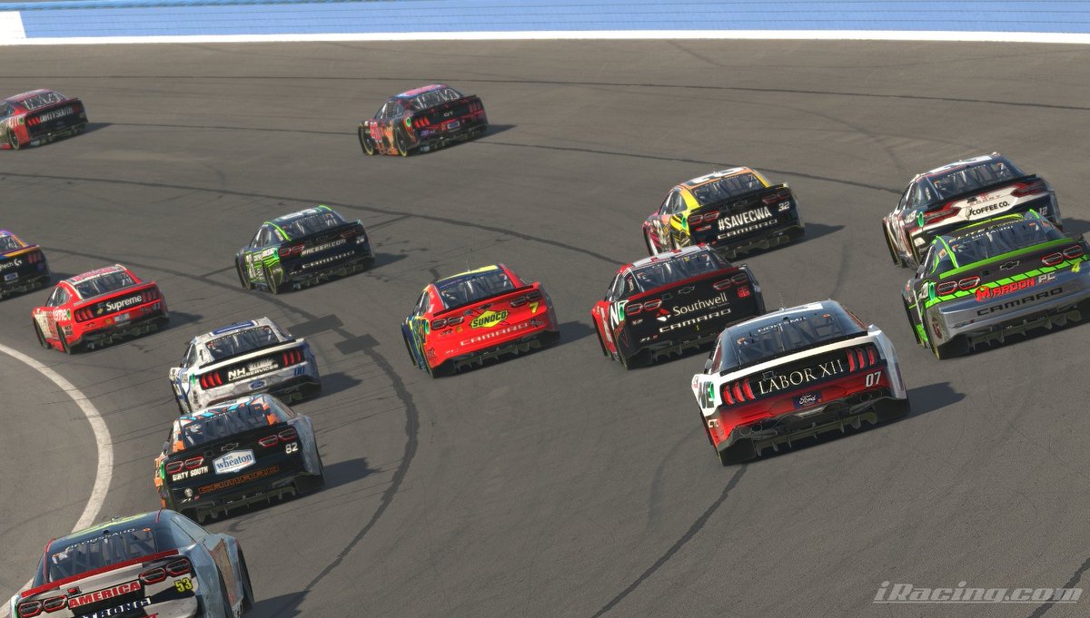 100cupseries's tweet photo. Watch back the wild 4 wide racing from Autoclub! INSANE!!
Full Race: https://t.co/eAhzq0a6CW
#iracing | #autoclub | #enascar | #100cup https://t.co/QSDBSrJfEh