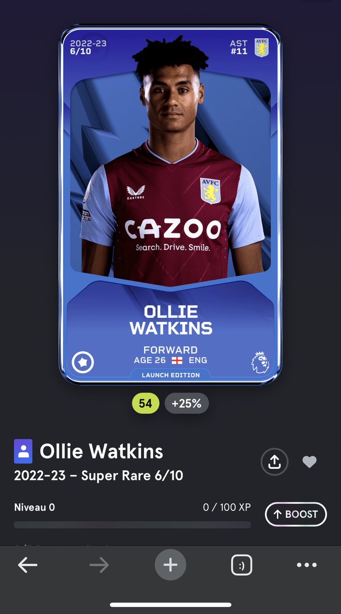 Welcome killer 😍 #OllieWatkins #Sorare