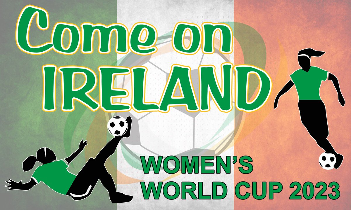 Get your colours out for the girls in green with a 5ft supporters flag
bannerprinting.ie/party-city/ire… #FIFA23 #WorldCup2023 #irelandwomensfootball <a href="/irelandfootball/">Ireland Football ⚽️🇮🇪</a> <a href="/faiwomen/">FAI Women</a>