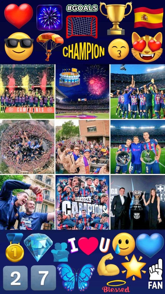 BappyRayhan8's tweet photo. Yeahhhh We Are The #LaLiga_Santander_2023 Champions After Four Years For The 27th Time..Goodbye Legend #Sergio_Busquets &amp; #Jordi_Alba..#CampeonesDeEspaña...#LaLiga_2023..#Barça_Love_Forever..#XaviBall...#Blaugrana_Forever..#CULERS_Forever..#BD_CULES 😎😻💙❤️🏆🎖️⚽🥅🇪🇸🫶!!!!!!!!!! https://t.co/eFNp1ddf8M
