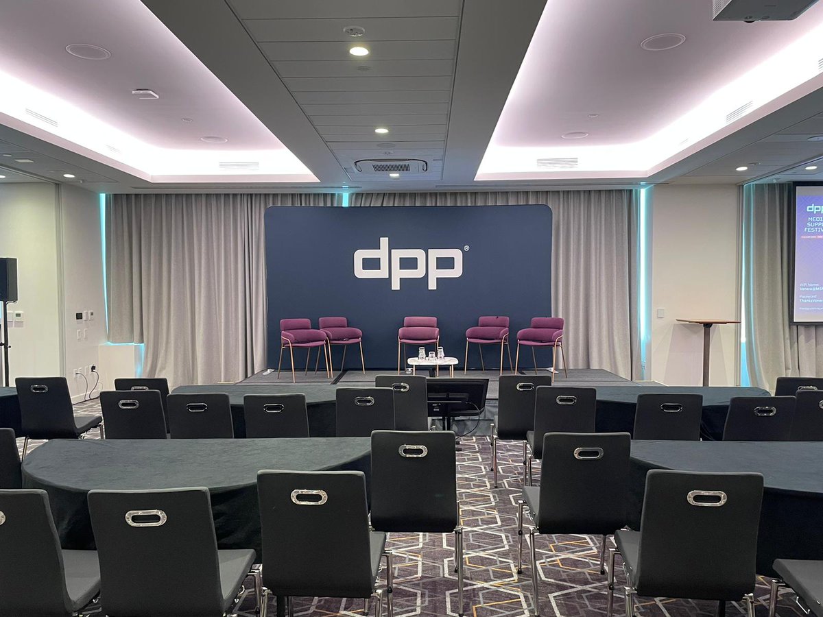 thedppltd's tweet photo. We're all set up for the DPP Media Supply Festival 2023 starting tomorrow.
If you're planning on attending, registration opens at 08:15 - make sure you get here in plenty of time before we start at 09:00!
#MSF2023 #DPPEvent #MediaIndustry https://t.co/roAYFWqp0V