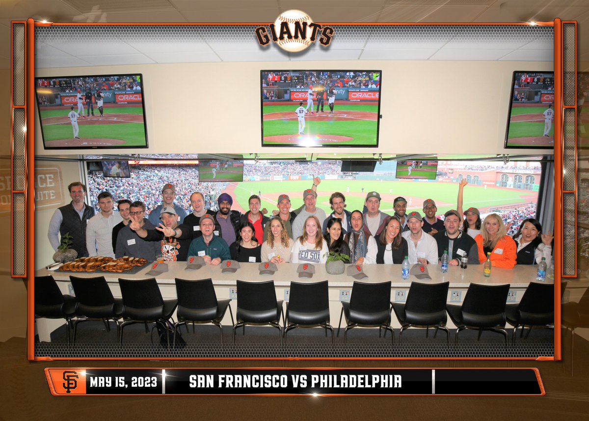 Loved hanging out with some of our Bay Area founders recently at the Giants-Phillies game — go team!