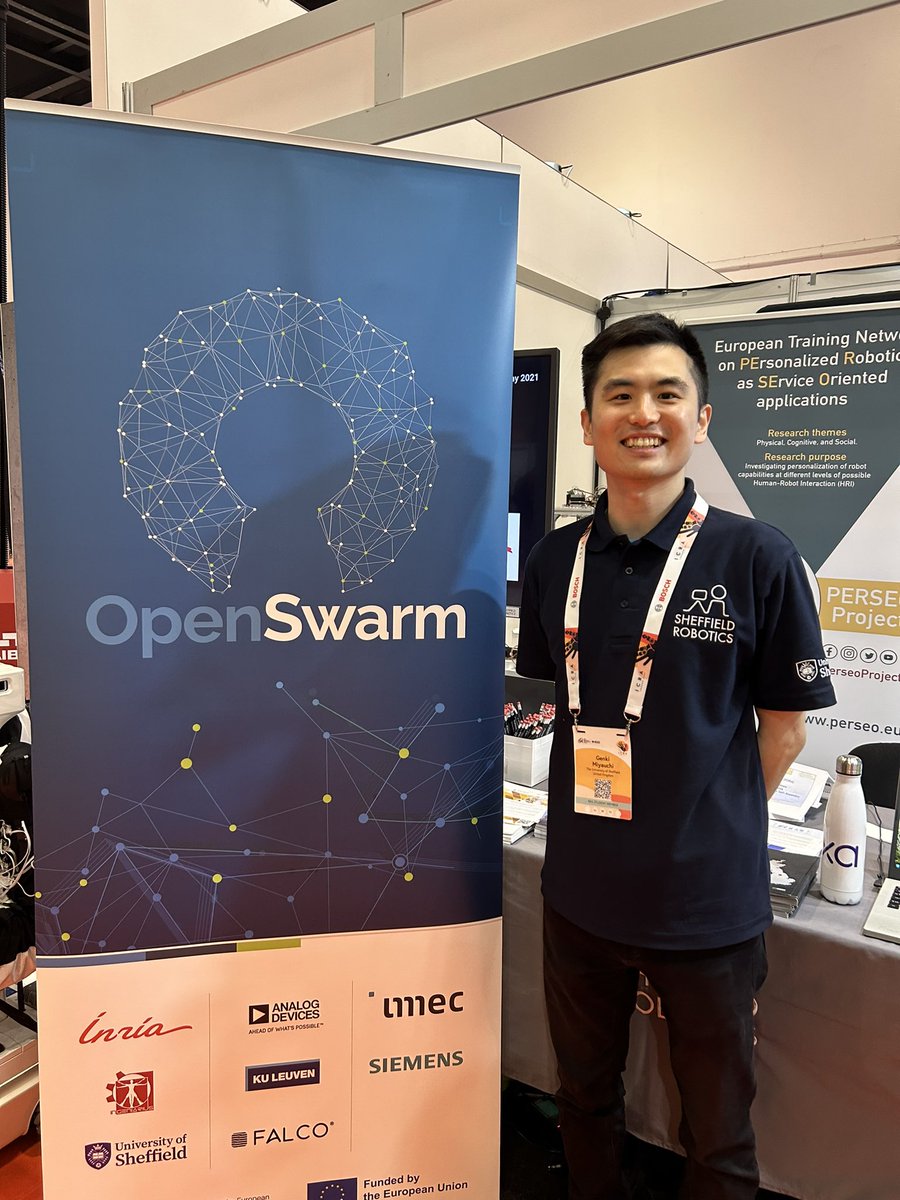 If you’re at #ICRA2023, find us at the @ShefRobotics exhibition stand (H12). I’ll be around to chat about the @openswarm_eu project and what we do at @sheffielduni !