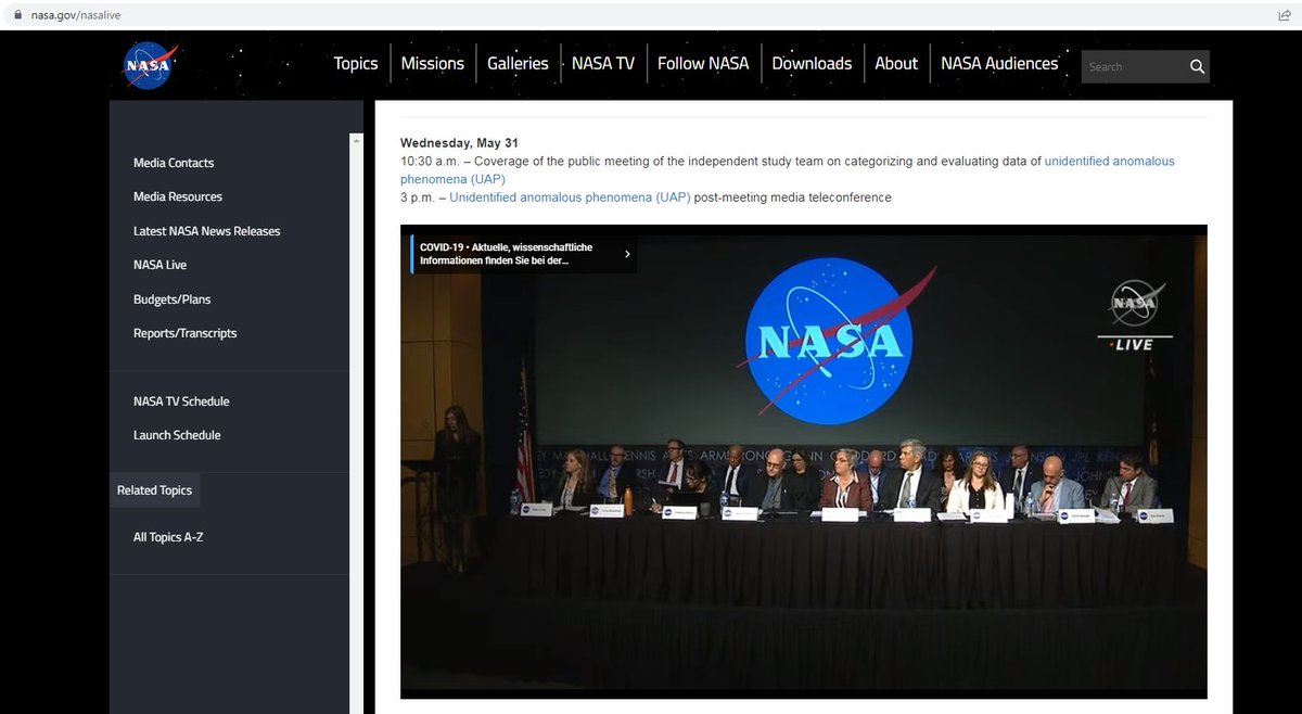 What a time to be alive:

Yesterday, leading Experts on AI warn, Artificial Intelligence raises risk of extinction, and right now, NASA holds a live panel on #UFOs.

Fasten your seatbelts, Ladies &amp; Gentlemen. Our world is going to change soon, and fundamentally.

#UFOtwitter