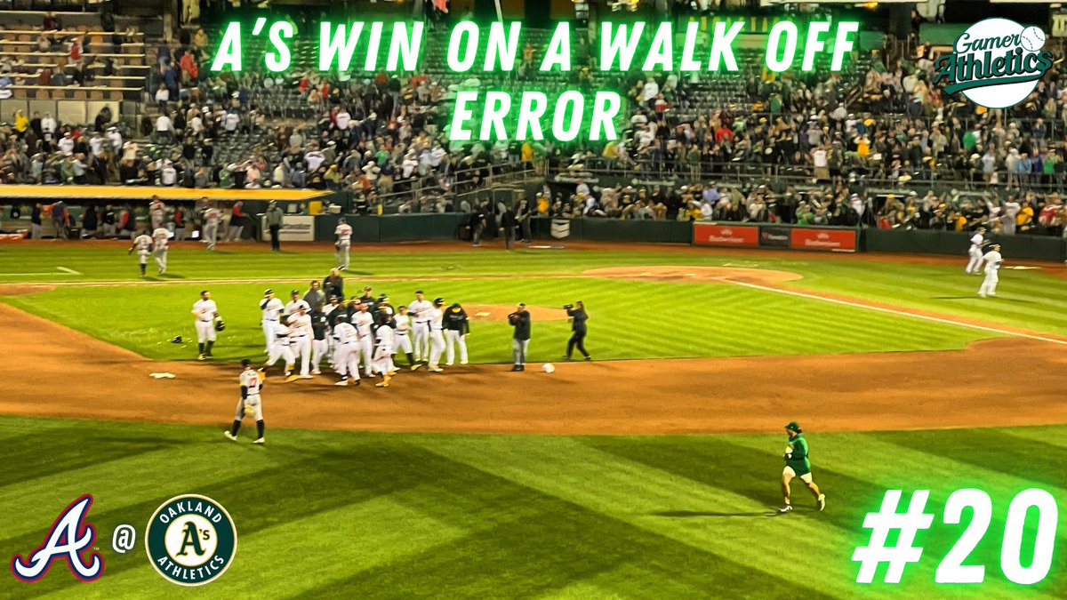 New Video is up!

A’s Win On A Walk Off Error
youtu.be/YB0qgQpABXs

#LetsGoOakland #SellTheTeam #FisherOut #Athletics