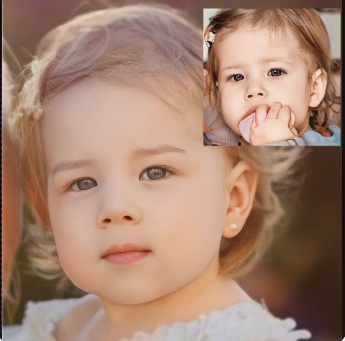 Myopiniono91808's tweet photo. @JaniceJoyHollad @SussexPrincess @KensingtonRoyal One of my three are also ginger as is her daughter. What I was trying to point out is the difference in hair colour between shared photographs of the “same” child. I understand how the genes work. Very different!? #fakeroyalbaby #fakechildren #markled #HarryandMeghanAreAJoke https://t.co/EIkUNh02D2