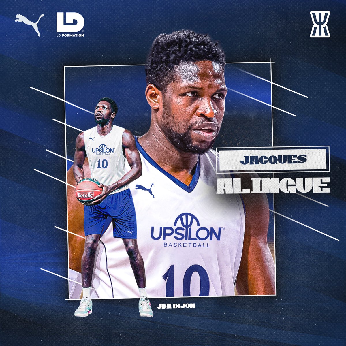 UpsilonBasket's tweet photo. Jacques est un joueur référencé et un pilier de la @jdadijonbasket avec un parcours qui démontre qu’il est difficile de réussir sans travailler.
Nous avons beaucoup de chance de le compter parmi nous.
#TeamUpsilon #JacquesAlingue #basketball #workout #playerdevelopment https://t.co/O2ECQVGtr9