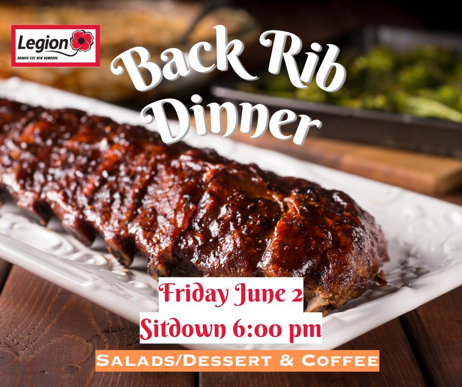 Advance ONLY tickets $22.00
Legion: 519-662-3770
Terri Taylor: 519-662-3834
THANK YOU FOR SUPPORTING YOUR LEGION!🙏🙏