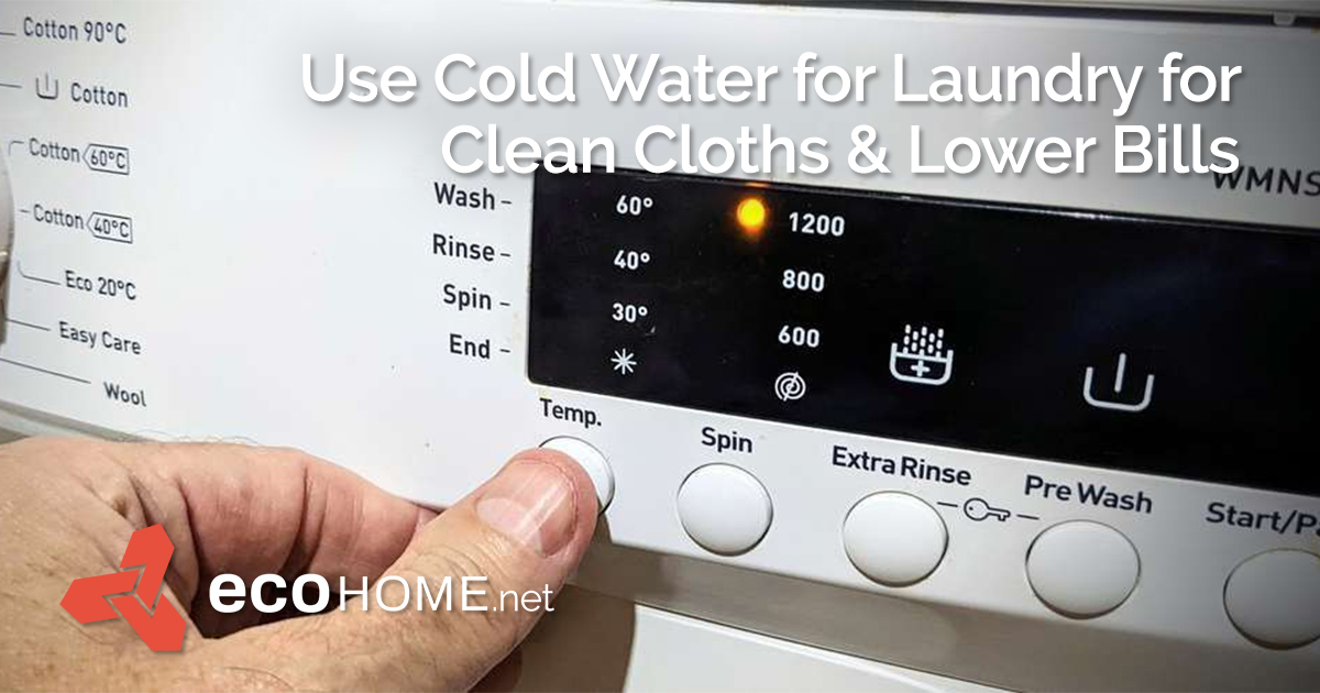It's tempting to run your washing machine on cold water to save some dollars, but many people will tell you that it's not effective for washing clothes properly or for removing stubborn stains
 𝗘𝗰𝗼𝗵𝗼𝗺𝗲 𝗵𝗮𝘀 𝗺𝗼𝗿𝗲: 
ecohome.net/guides/3769/sa…

#Laundry #savemoney