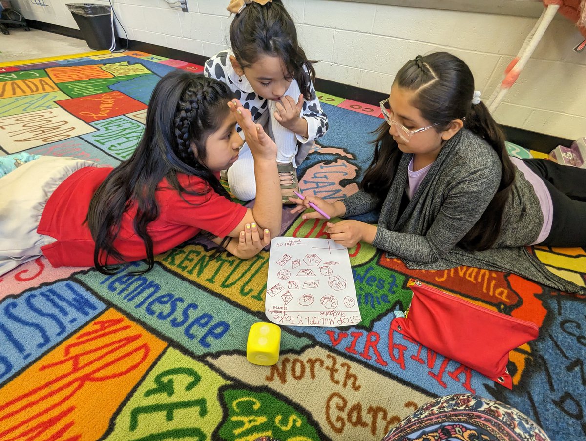 MsValentinoRBPS's tweet image. Our first &quot;Be the Teacher&quot; group did an AMAZING job teaching a multiplication strategy today. They even prepared a number talk, small group center games, homework, test, &amp;amp; digital activities! We definitely have some future teachers on our hands! @MrsGirardiRBPS @rbpsEAGLES