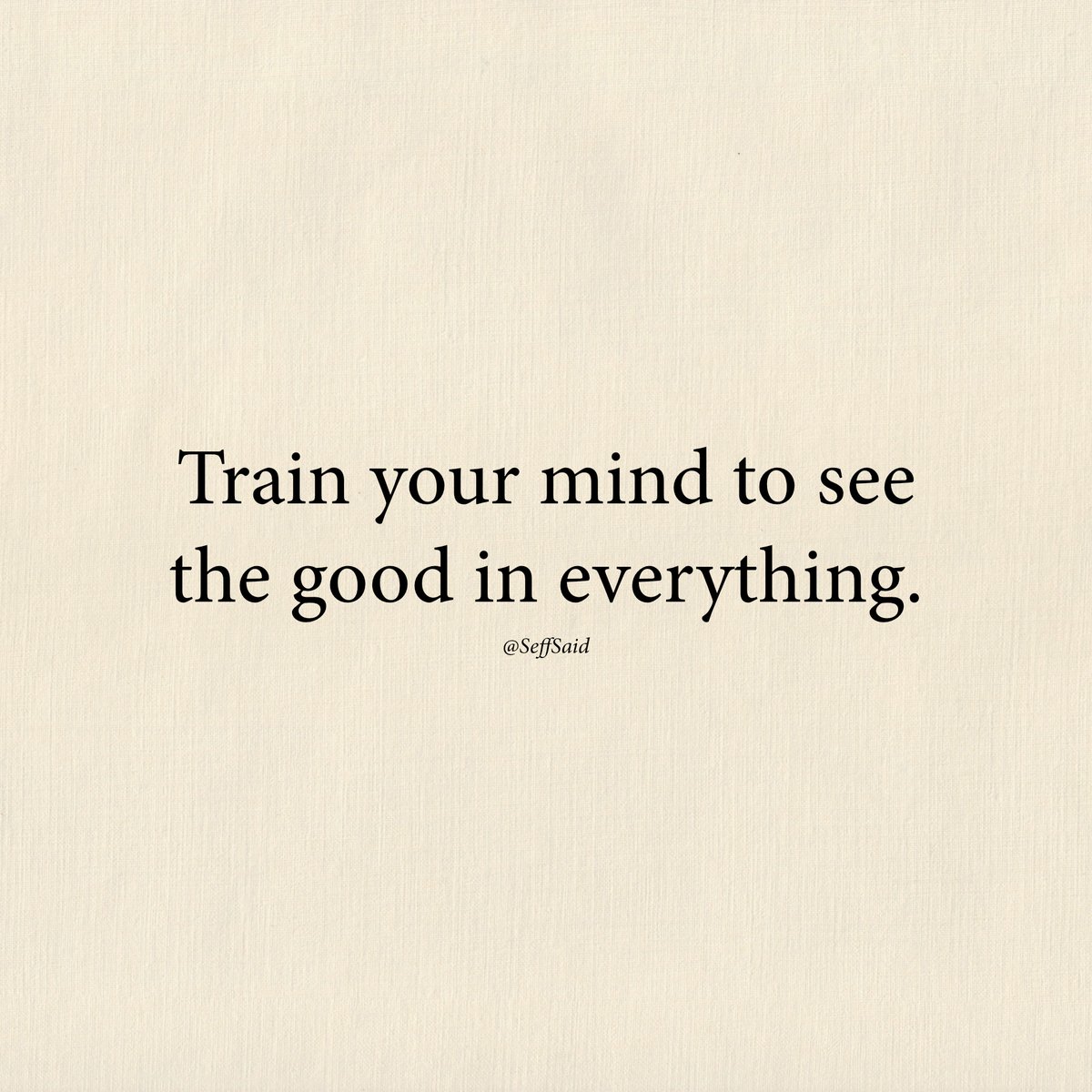 Mindset is everything