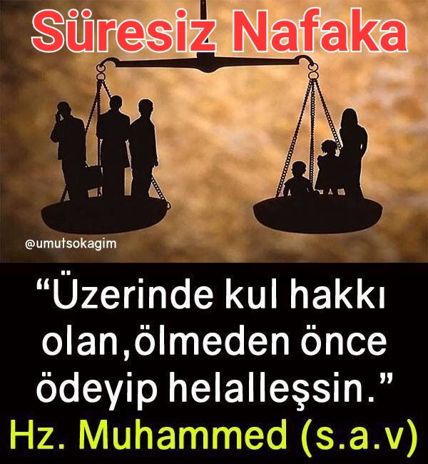 Bu Akşam Saat 21:00 da
Aile Kalmaya Kurmaya Engel
#SüresizNafaka zulmü bitirilmesi için  Hastag Çalışmamıza davetlisiniz. 
#SonDakika
<a href="/RTErdogan/">Recep Tayyip Erdoğan</a> @ErbakanFatih <a href="/dbdevletbahceli/">Devlet Bahçeli</a>
 <a href="/Akparti/">AK Parti</a> <a href="/rprefahpartisi/">Yeniden Refah Partisi</a> <a href="/MHP_Bilgi/">MHP</a>